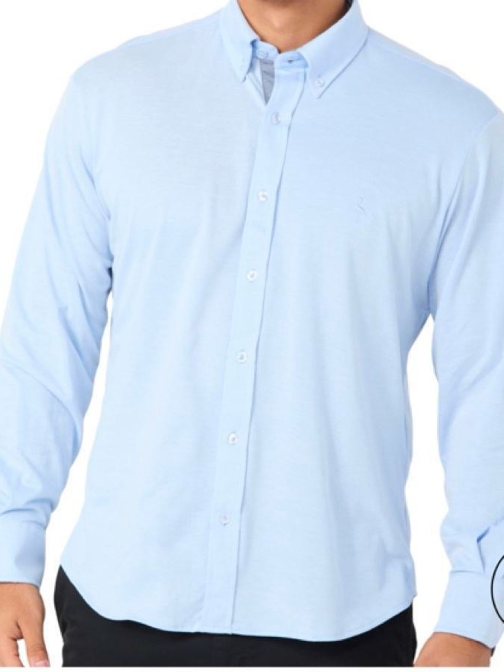 NWT Tailorbyrd Men's Powder Blue Button-Down Oxford Shirt Size M